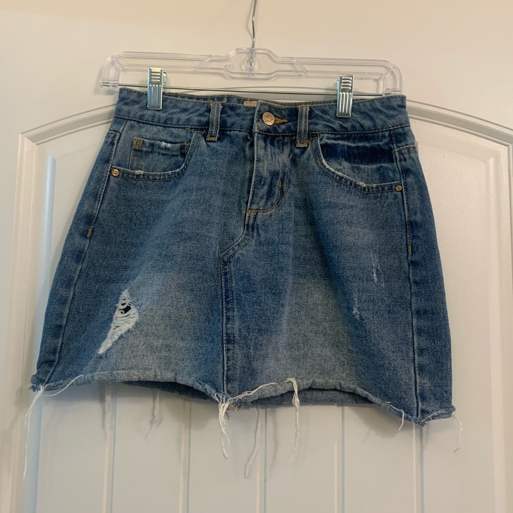 Denim Mini Skirt